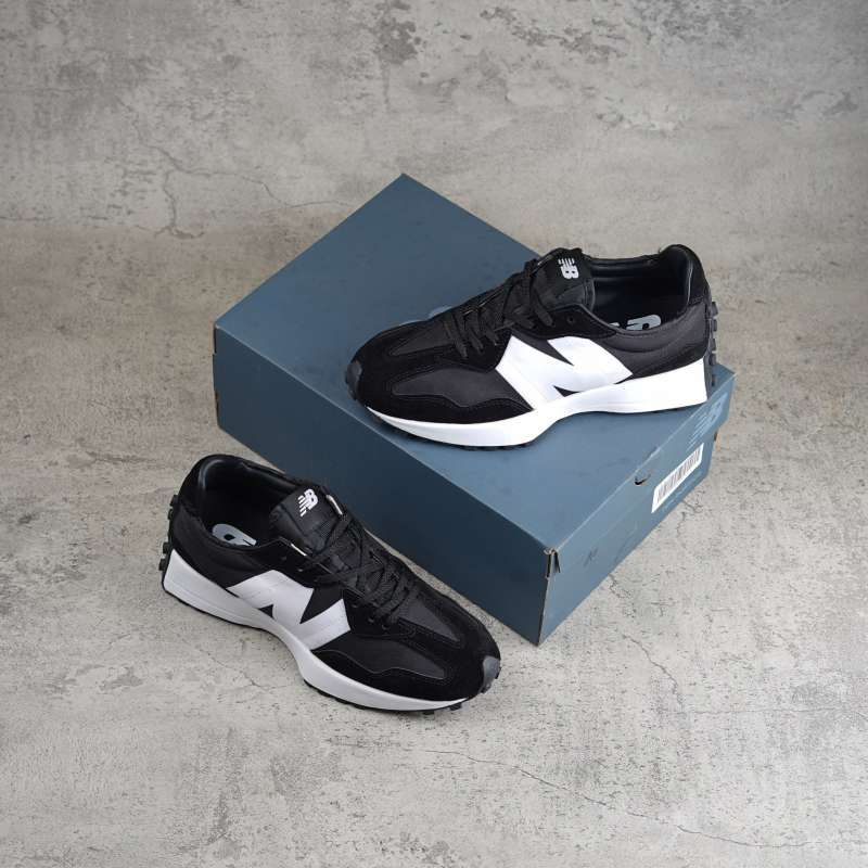 Jual New Balance 327 Black White di 
