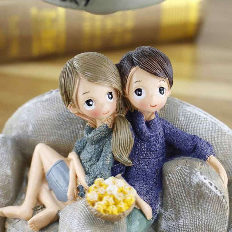Jual Eds Mini Couple Resin Handicraft Decoration Cartoon Figures Home Decor Accessory With Nightlight For Home And Bedroom Online September 2020 Blibli Com,Home Decor Ideas India With Plants