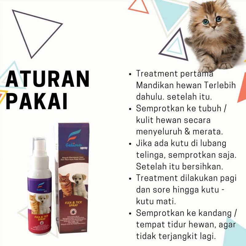 Jual Feline Flea Tick Spray Obat Anti Kutu Anjing Dan Kucing