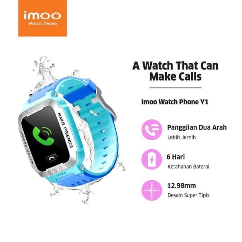 Promo GRATIS ONGKIR Imoo smart watch Y1 - Biru di Seller Bintang Utama  Lestari - Kota Jakarta Selatan, DKI Jakarta | Blibli