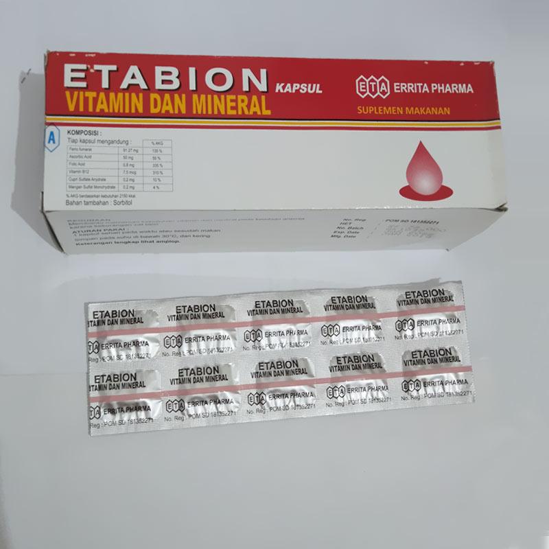 Etabion Eta Errita Pharma Suplemen 1 Strip10 Kapsul
