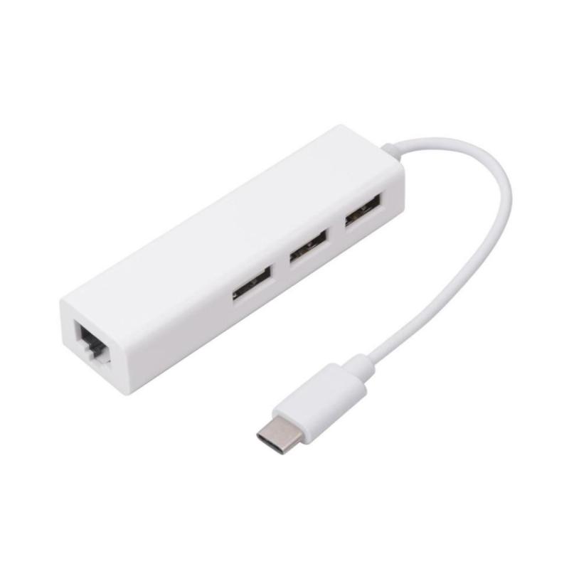 Jual Usb Type C Lan Adapter With 3 Port Usb Hub Murah Desember 2020 Blibli