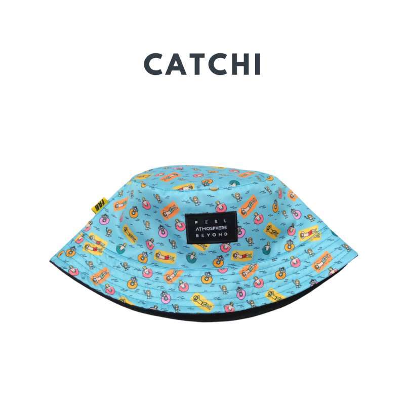 FAB Bucket Hat Motif 2in1 Reversible 