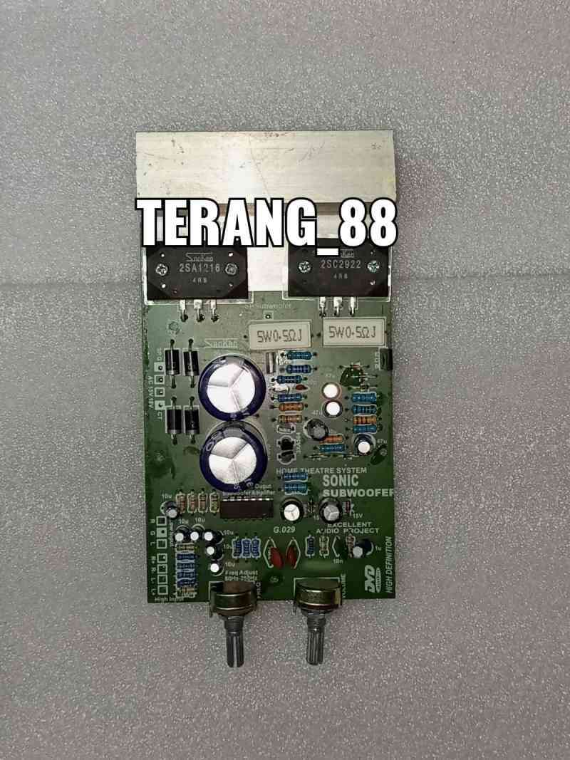 Jual KIT POWER AMPLIFIER AKTIF ACTIV SUBWOFER SUBWOOFER SONIC BOOM