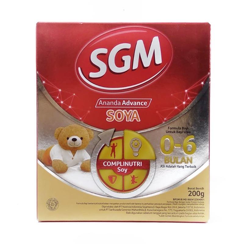 Jual Sgm Advance Soya Susu Formula Anti Alergi 0 6 Bulan 200 G Online September 2020 Blibli Com