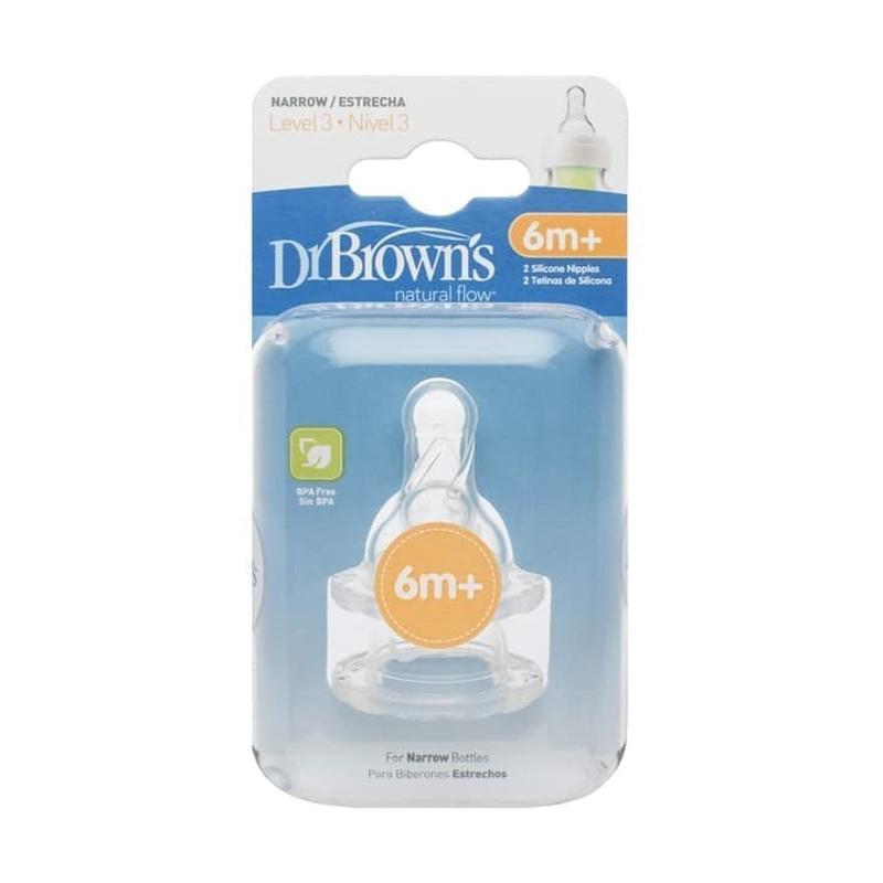 Jual Dr Browns Natural Flow 2 Silicone Teat Level 3 Narrow Bottle Online November 2020 Blibli Com