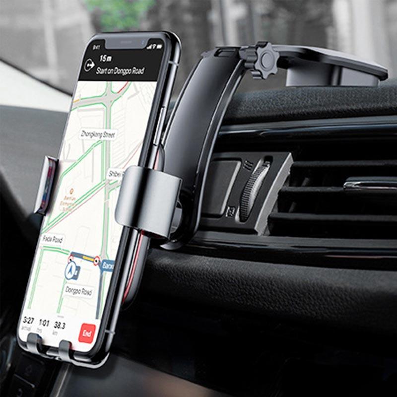Jual Iit Baseus Metal Car Holder Mobile Phone Holder Stand Gravity Air Mount Gps Car Phone Holder Bracket For Iphone Android Online Desember 2020 Blibli