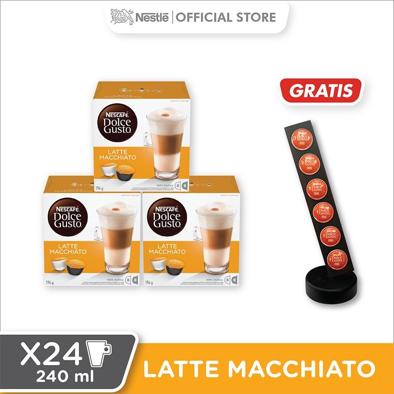 Jual Nescafe Dolce Gusto Latte Macchiato Kopi [3 Box/ 48 Kapsul] + Free  Lemetier Capsules Holder 6 Hole di Seller Blibli.com - Kota Tangerang,  Banten | Blibli