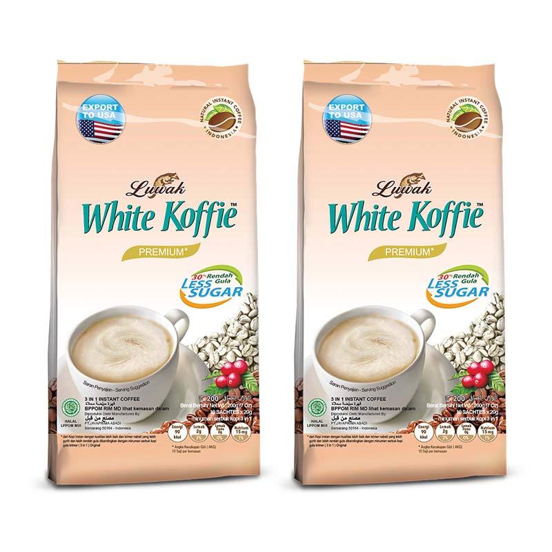 Jual Kopi Luwak White Koffie Less Sugar Bag Kopi 10 X 20 G Twin Pack Online Oktober 2020 Blibli Com