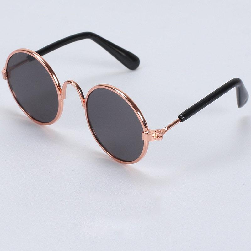 Gold Forum Cosplay Santa Claus Round Frame Eye Costume Glasses One-Size