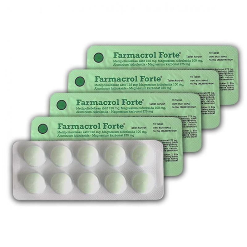 farmacrol forte tablet 5 strip 50 tablet
