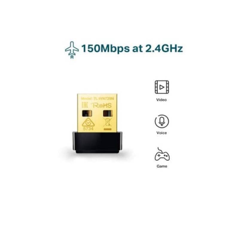 Jual Tp Link Tl Wn725n 150mbps Wireless N Nano Usb Adapter Wifi Online Desember 2020 Blibli