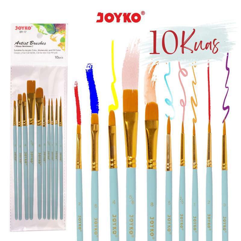 Brush Kuas Cat Air Lukis Acrylic Joyko BR 17