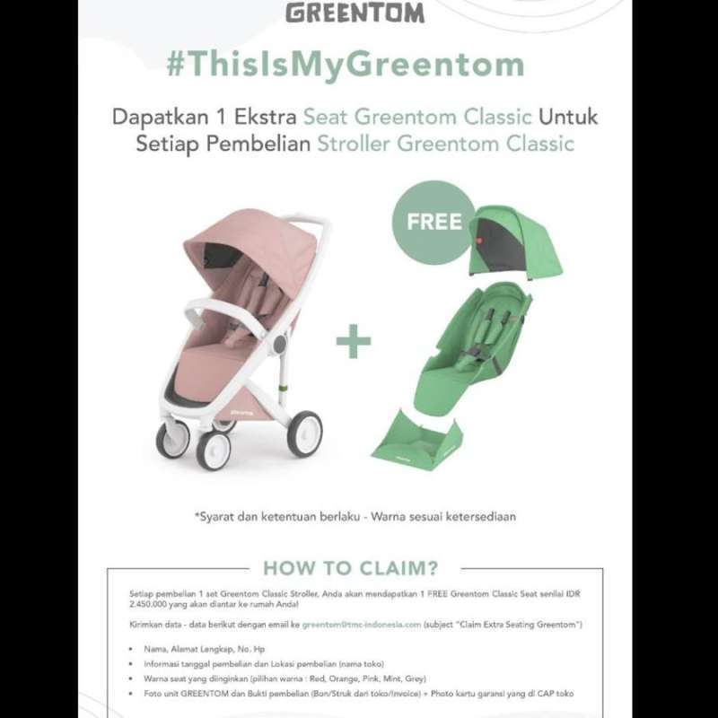 Jual Kereta Greentom Upp Classic Stroller Di Seller Kitty Baby Shop Kertajaya Kota Surabaya Blibli