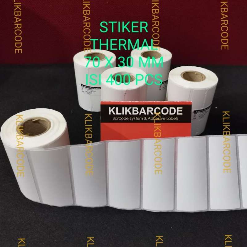 Jual Label Sticker Barcode Thermal 70X30 Core 1 1 Line 400 ...