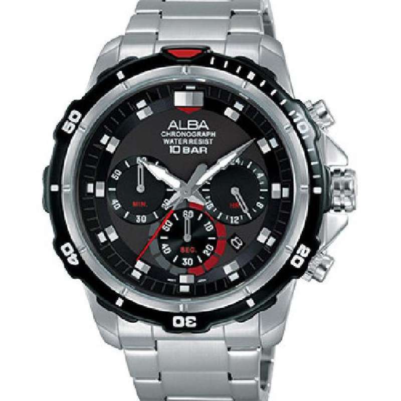 Jam alba 10 bar chronograph best sale