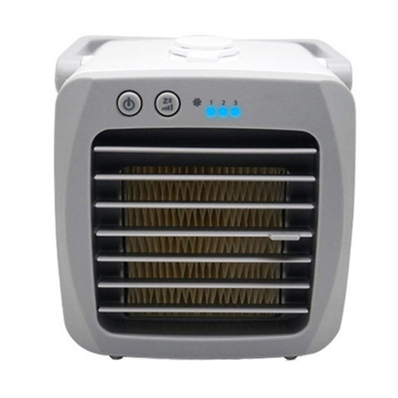 REMEDIES Portable Compact /& Small Design for Home Office Desktop-Indoor Use| 3 Gear Speed White Air-Purifier| Quiet Operation RV Personal Air Cooler| Mini Room AC-Cooling Fan