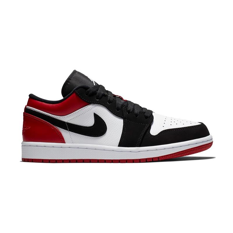 Jual NIKE Air Jordan 1 Low 'Black Toe' Sneakers Pria Online November 2020 |  Blibli