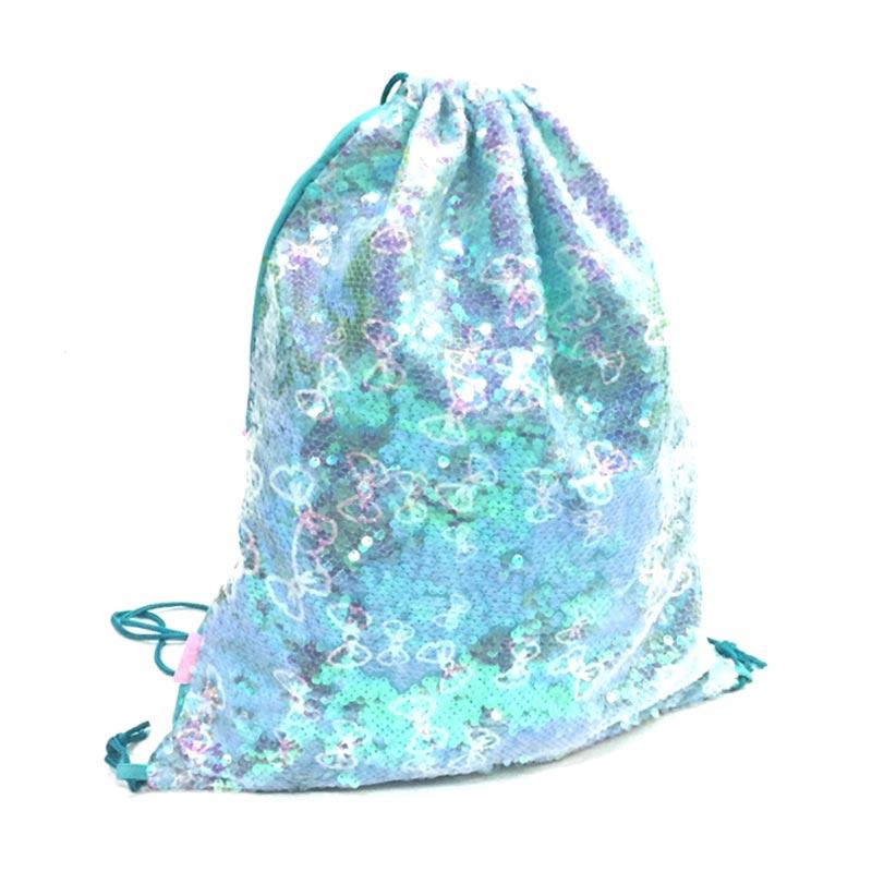 Jual Faye Korean F9099 Sequin Manik Fashion Backpack Justice Alike