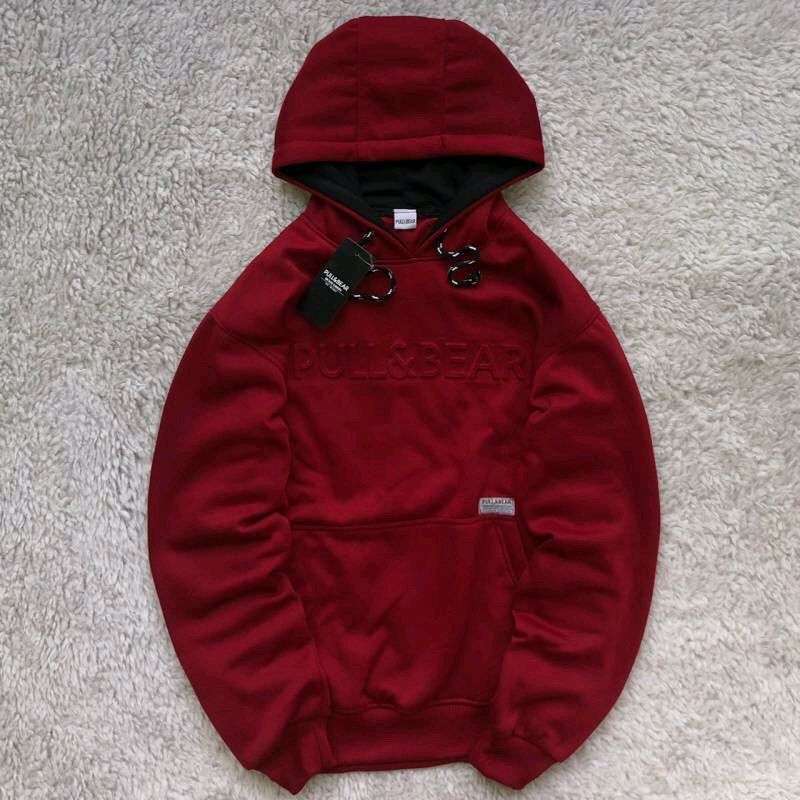 Jual { FREE PAPER BAG } Jaket Hoodie Pull u0026 Bear Emboss Maroon l Sweater  Pull and Bear Sablon - Hitam Ijo Botol M di Seller Asepstore 84 -  Cigondewah Kaler, Kota Bandung | Blibli