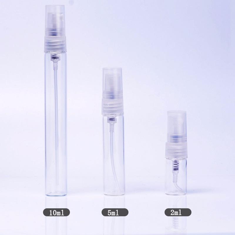 Jual Eds Clear Glass Spray Bottle Portable Perfume Atomizer Mini Sample Test Tube Bottle 5 Ml Online April 2021 Blibli