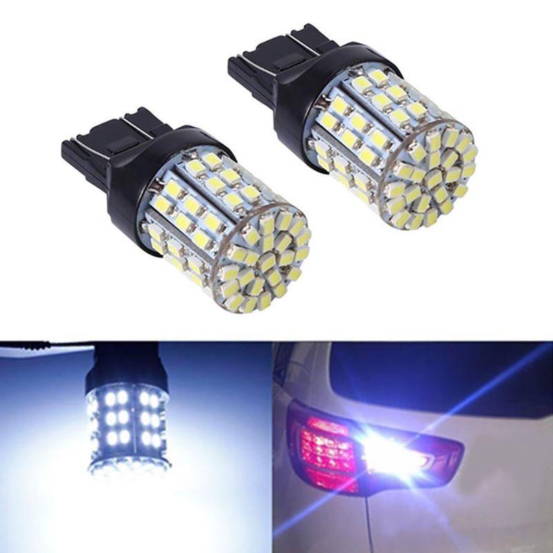 2pcs Bright White 7440 992A T20 Car Truck Backup Reverse Lights 33-SMD LED Bulbs