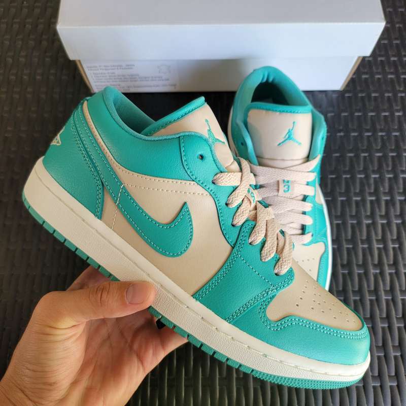 Sepatu Nike Jordan Suede Blue Air Jordan Low Tropical Teal (W