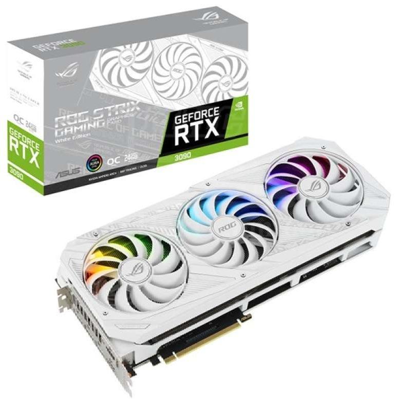 VGA ASUS RTX 3090 ROG STRIX Gaming OC 24GB WHITE GDDR6X RTX3090