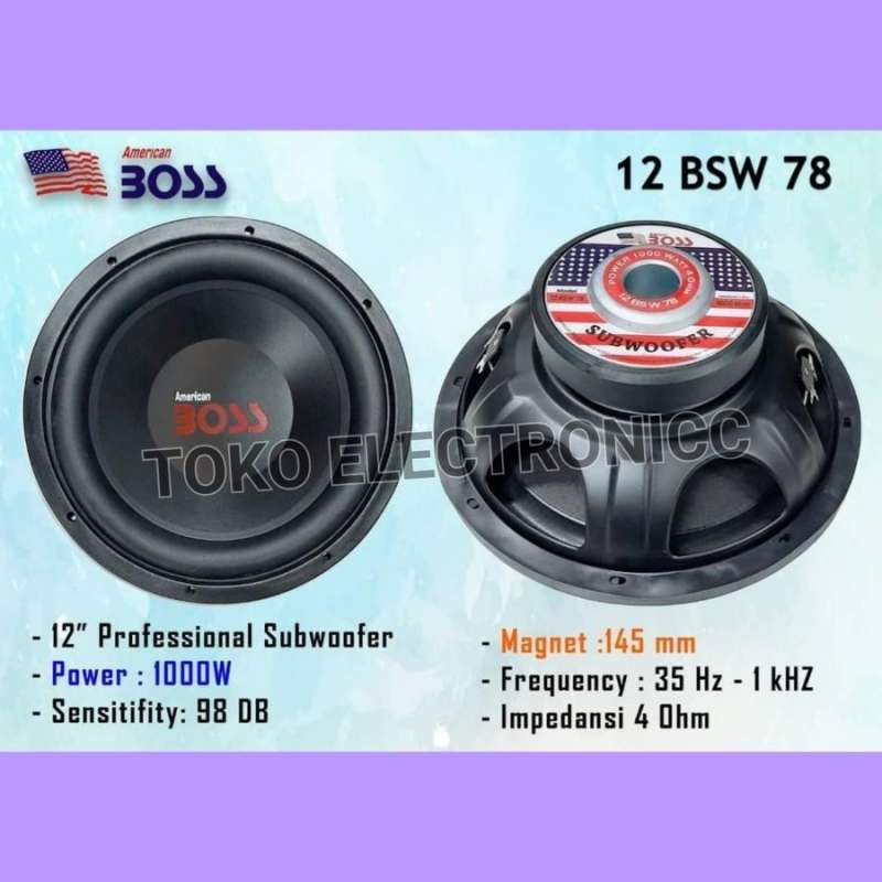 Jual Speaker Subwoofer Double Coil 12 Inch Terbaru Dengan Harga