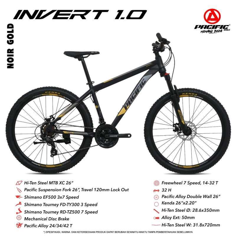Pacific Invert Pacific 24 Inch Mountain Bike Sepeda Gunung MTB 26