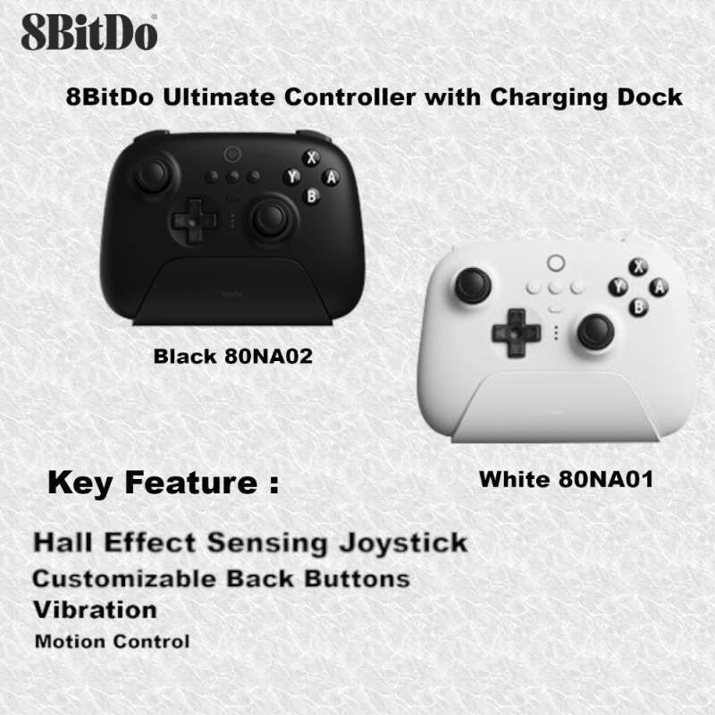 8Bitdo Ultimate Bluetooth Gaming Controller Gamepad Josytick with Charging  Dock For Android iOs Switch PC MacOS Windows Raperbeery Pi Garansi Bln
