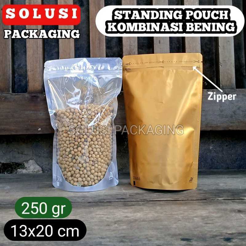Ukuran standing pouch 250 gr online