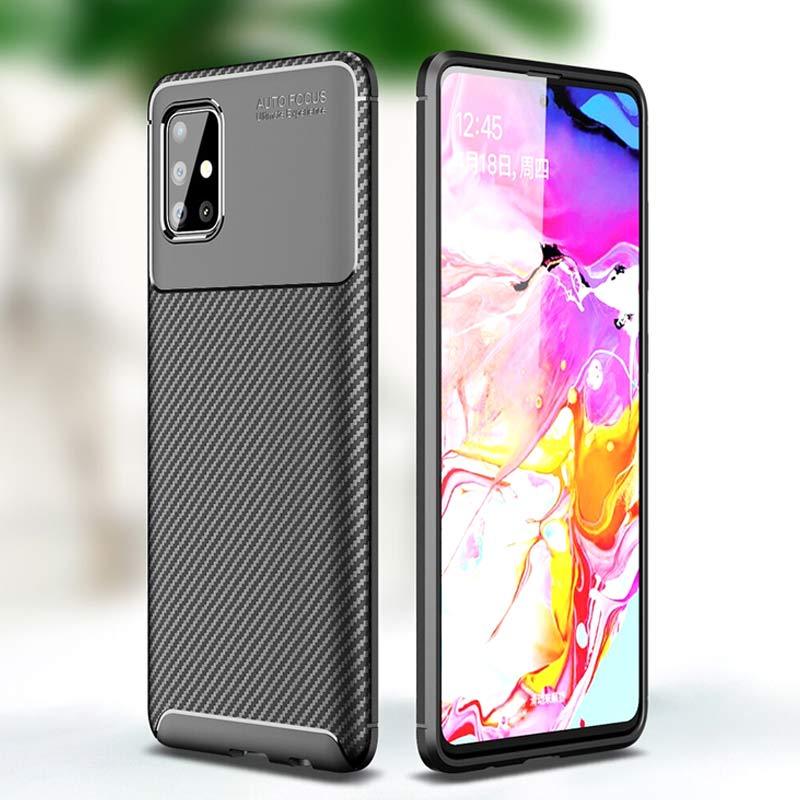 Jual Fs Oem Shockproof Carbon Softcase Casing For Samsung Galaxy A51 Online November 2020 Blibli