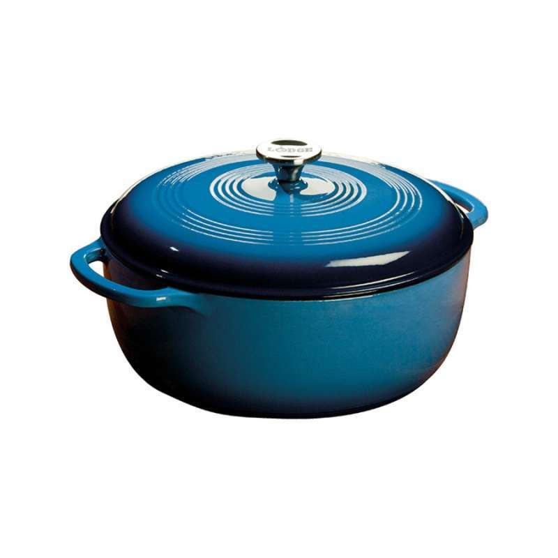 Lodge Quart Blue Enameled Cast Iron Dutch Oven EC7D33