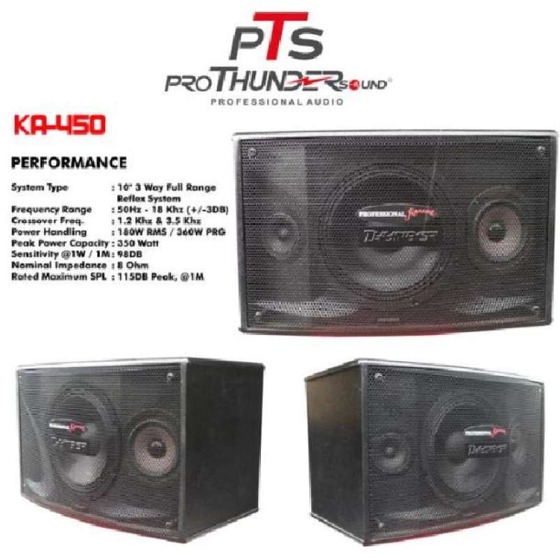 Jual Speaker Karaoke Thunder 10 Inch Ka 450 Di Seller Thunder