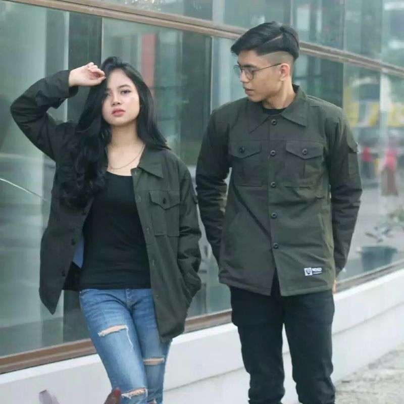 Jual Jaket SEMI PARKA unisex Jaket pria wanita Kuning M di