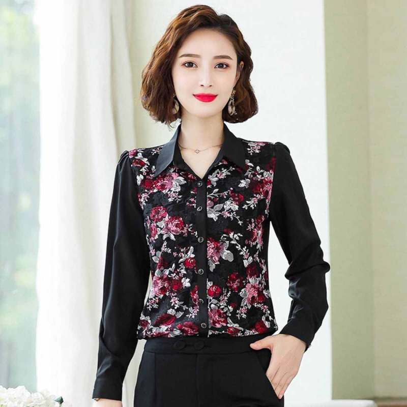 Jual Vrfashion Lace Flowers Only On The Front Side Women S Shirts Online Desember 2020 Blibli