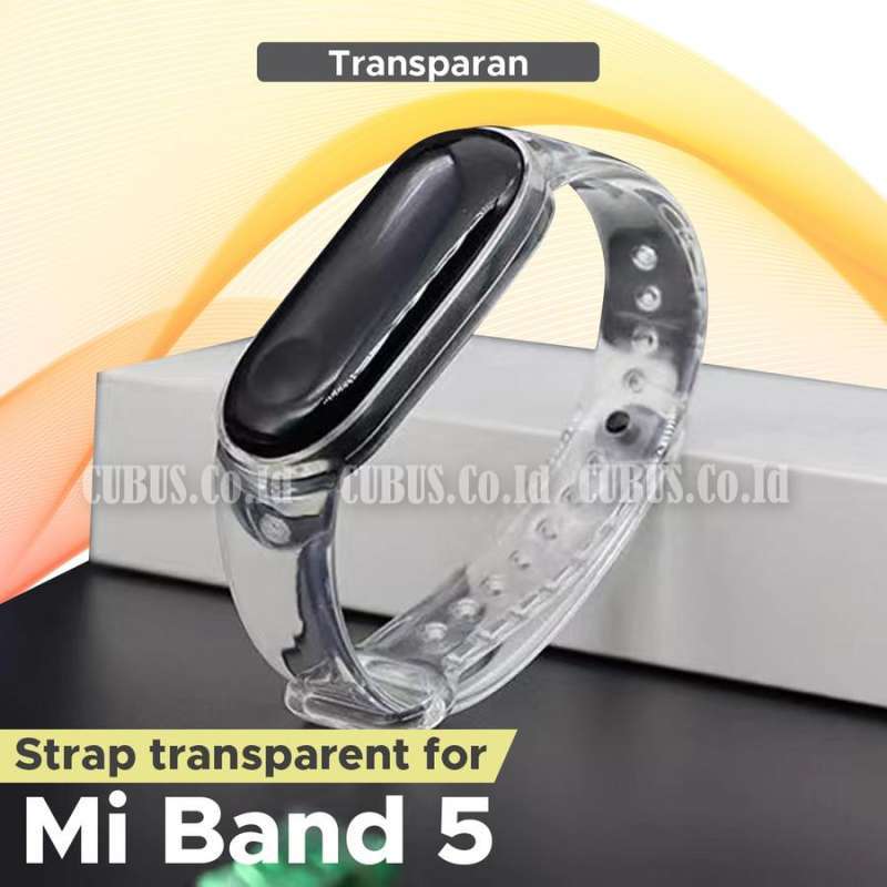 Xiaomi mi band hotsell 5 transparent strap