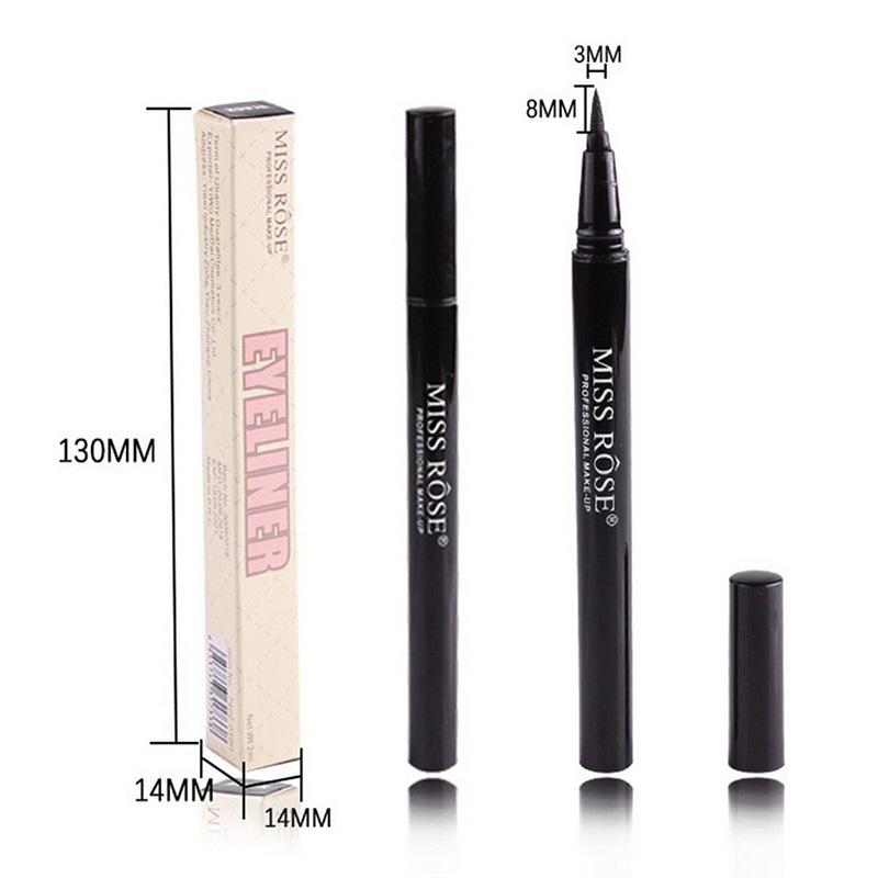 Jual Eds Miss Rose Make Up Pencil Waterproof Eyeliner Black 2