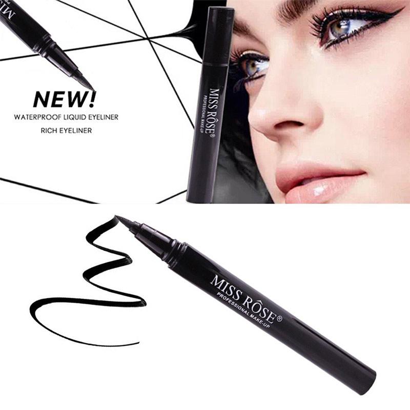Jual Eds Miss Rose Make Up Pencil Waterproof Eyeliner Black 2