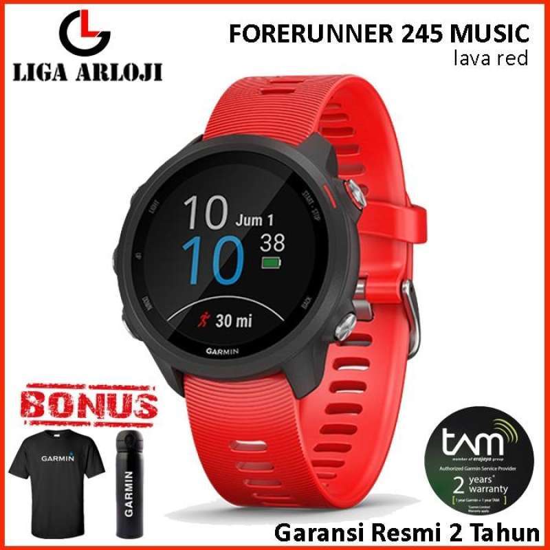 Garmin forerunner 245 2025 music lava red