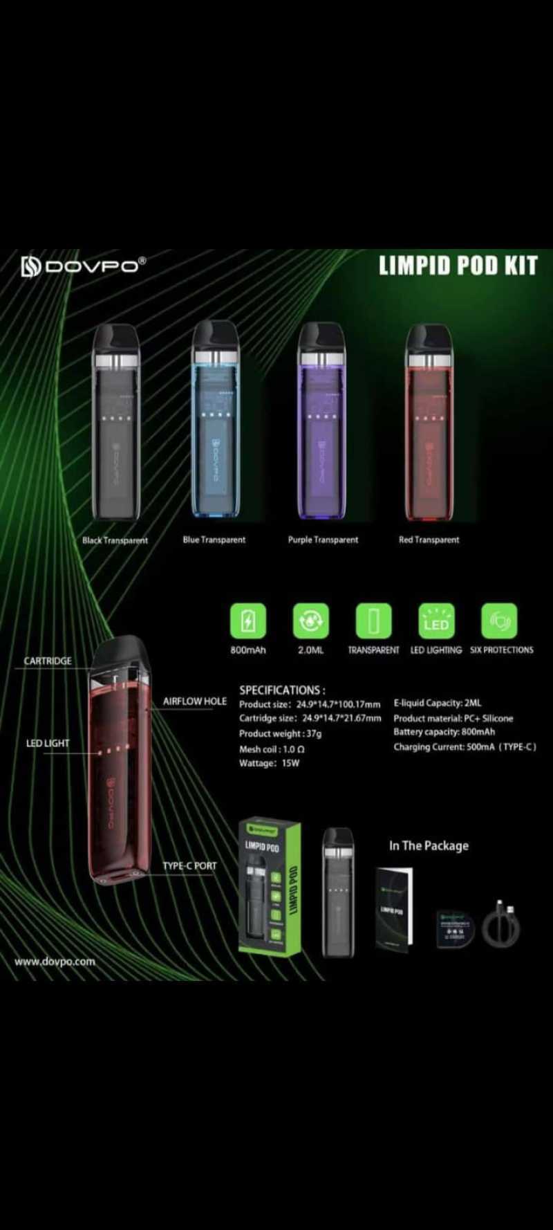 Jual Dovpo Limpid Pod Original Garansi Resmi Di Seller Bintangempat Store -  9 Ilir, Kota Palembang