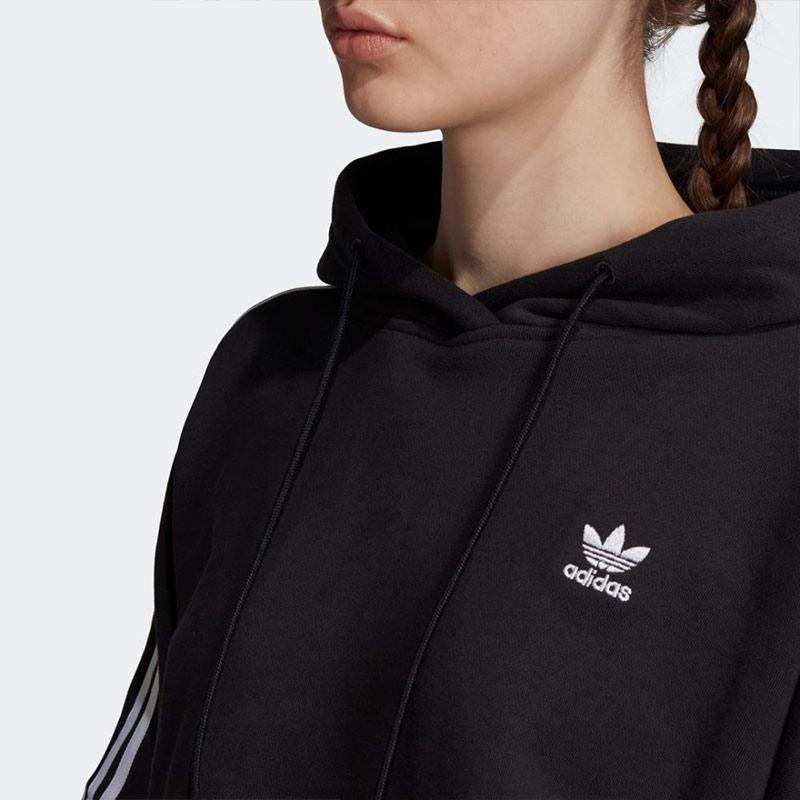 adidas cropped hoodie sweatshirt