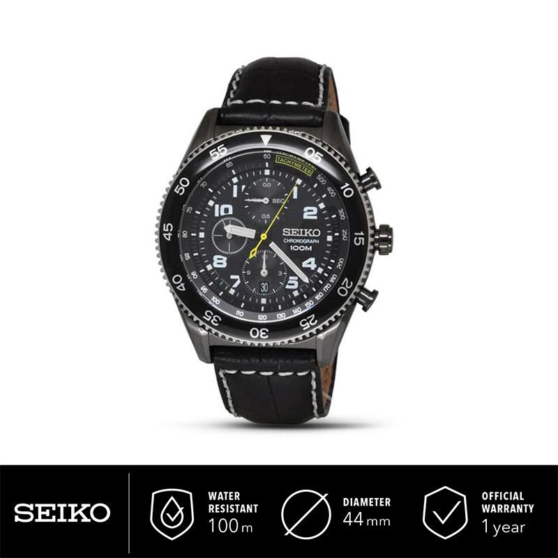 Seiko Chronograph Quartz Jam Tangan Pria Original SNDG61P1