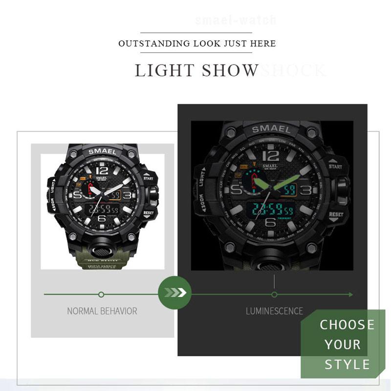 Jual Smael Sport Dual Time Jam Tangan Pria 1545 Original Online November 2020 Blibli