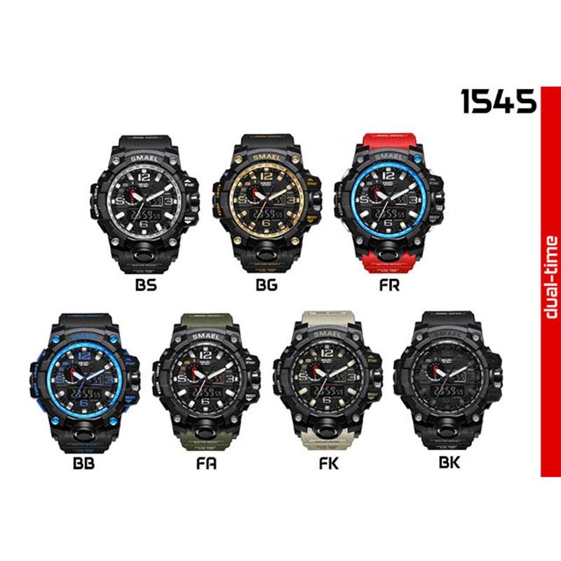 Jual Smael Sport Dual Time Jam Tangan Pria 1545 Original Online November 2020 Blibli