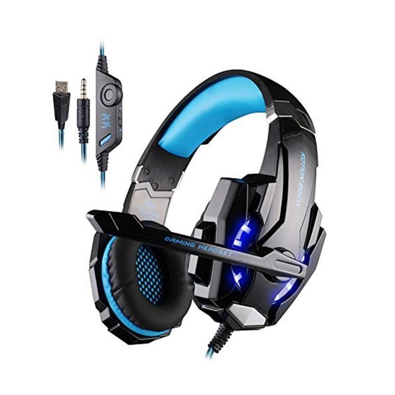 Jual Iit Kotion Each G9000 7 1 Surround Sound Gaming Headset 3 5mm Computer Game Headphone With Mic Led Light For Tablet Pc Ps4 Online Desember 2020 Blibli