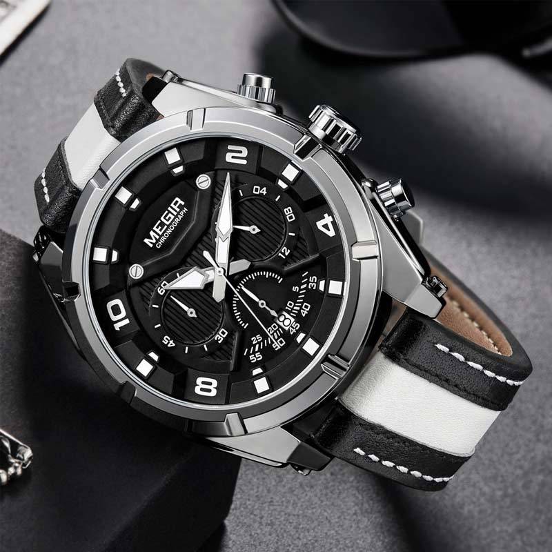 Jual Megir Analog Crono Aktif Elegan Jam Tangan Pria Original Ml2076 Online Januari 2021 Blibli