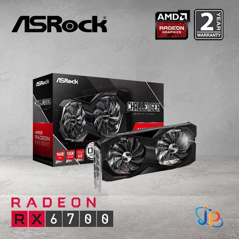 Jual VGA Asrock Radeon Rx 6700 Xt Challenger D Oc 12gb 12 GB