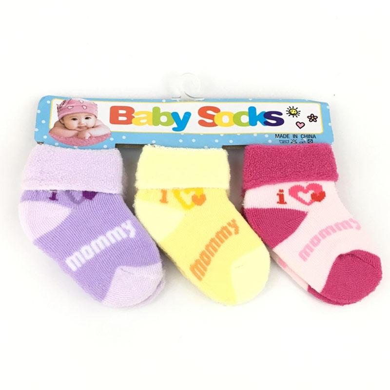 Jual Onlinebaby Id K 0012 Motif I Love Mom Kaos Kaki Anak 3 Pcs